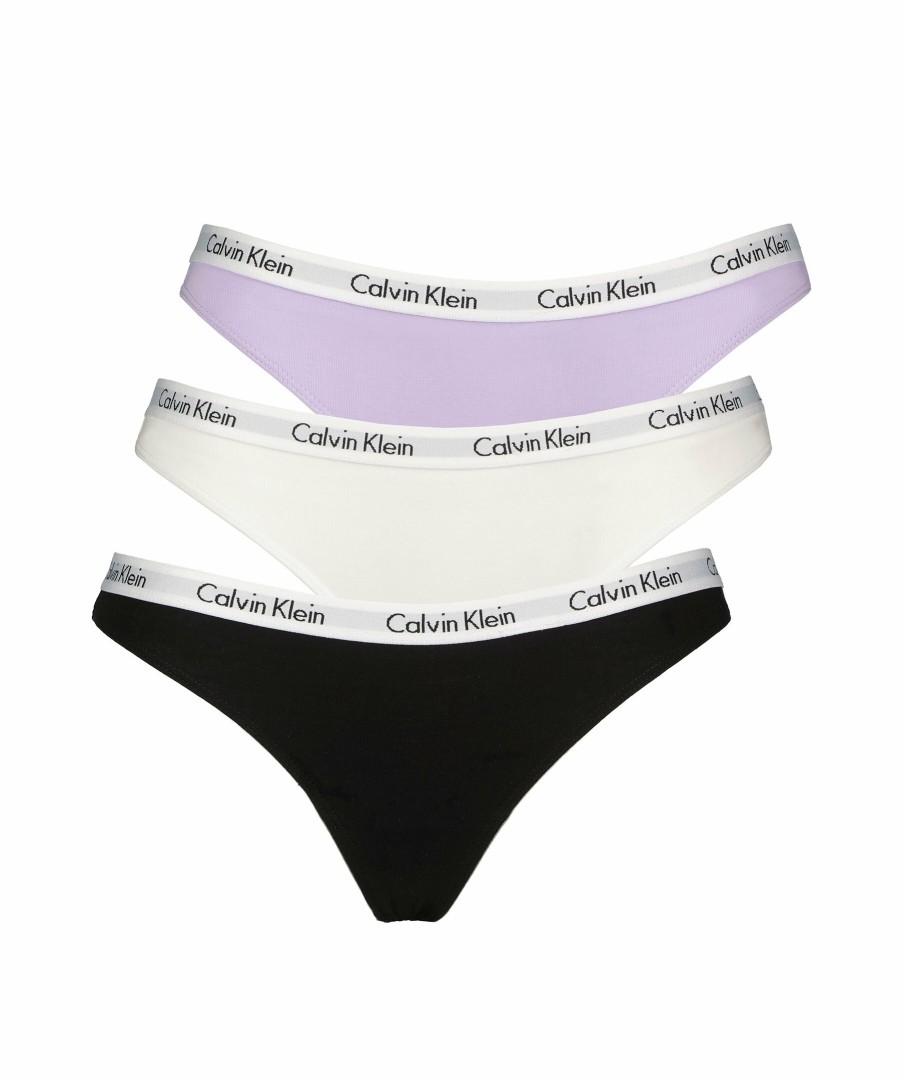 Kvinna Calvin Klein Underklader | Thong 3-Pack