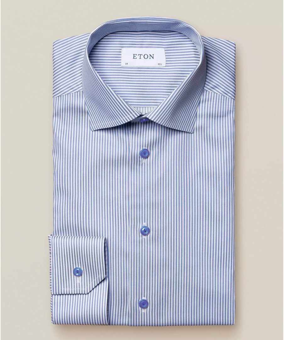 Man Eton Skjortor | Bengal Stripe Slim