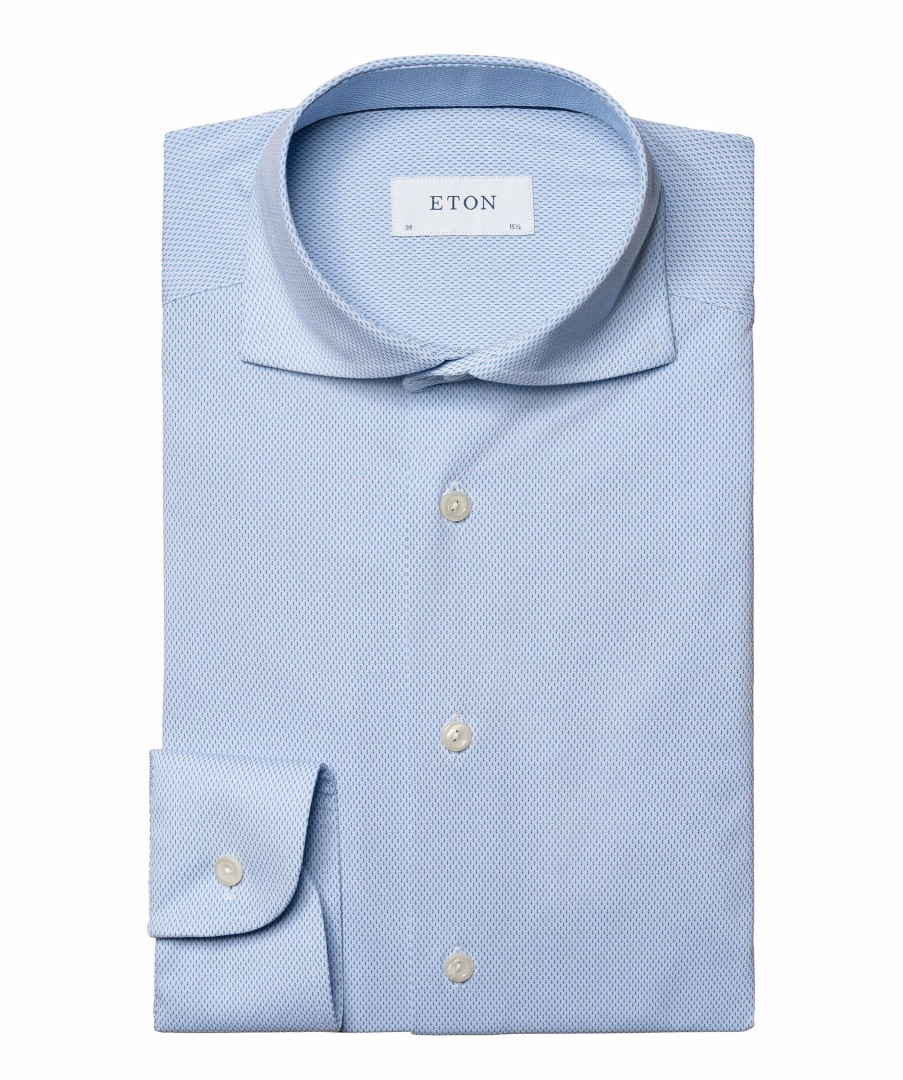 Man Eton Skjortor | Four-Way Stretch Slim