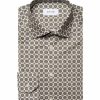 Man Eton Skjortor | Gemoetric Print Slim Shir