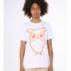 Man Knowledge cotton T-Shirts | Big Owl Print Tee