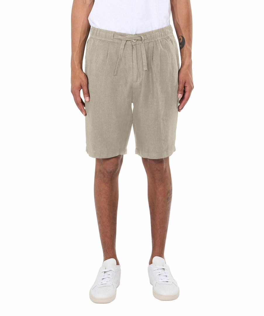 Man Knowledge cotton Shorts | Loose Linen Shorts