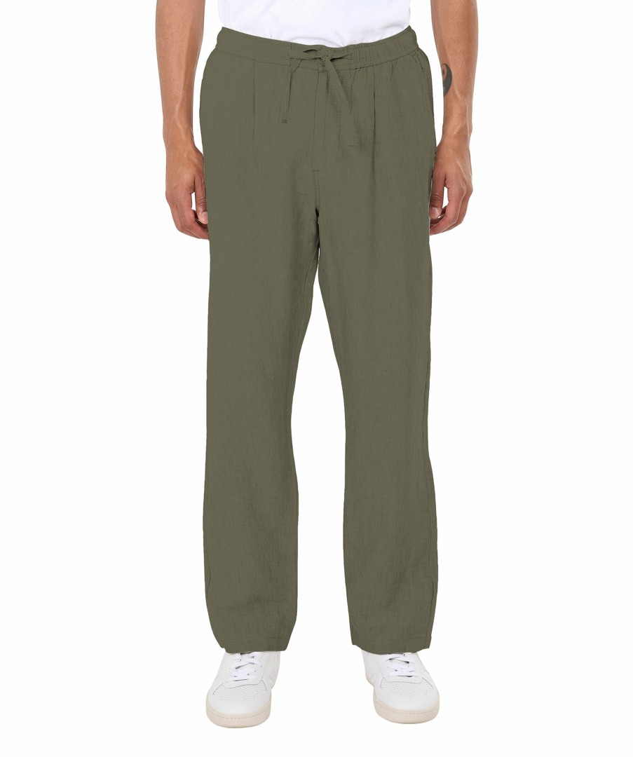 Man Knowledge cotton Byxor | Loose Linen Pant