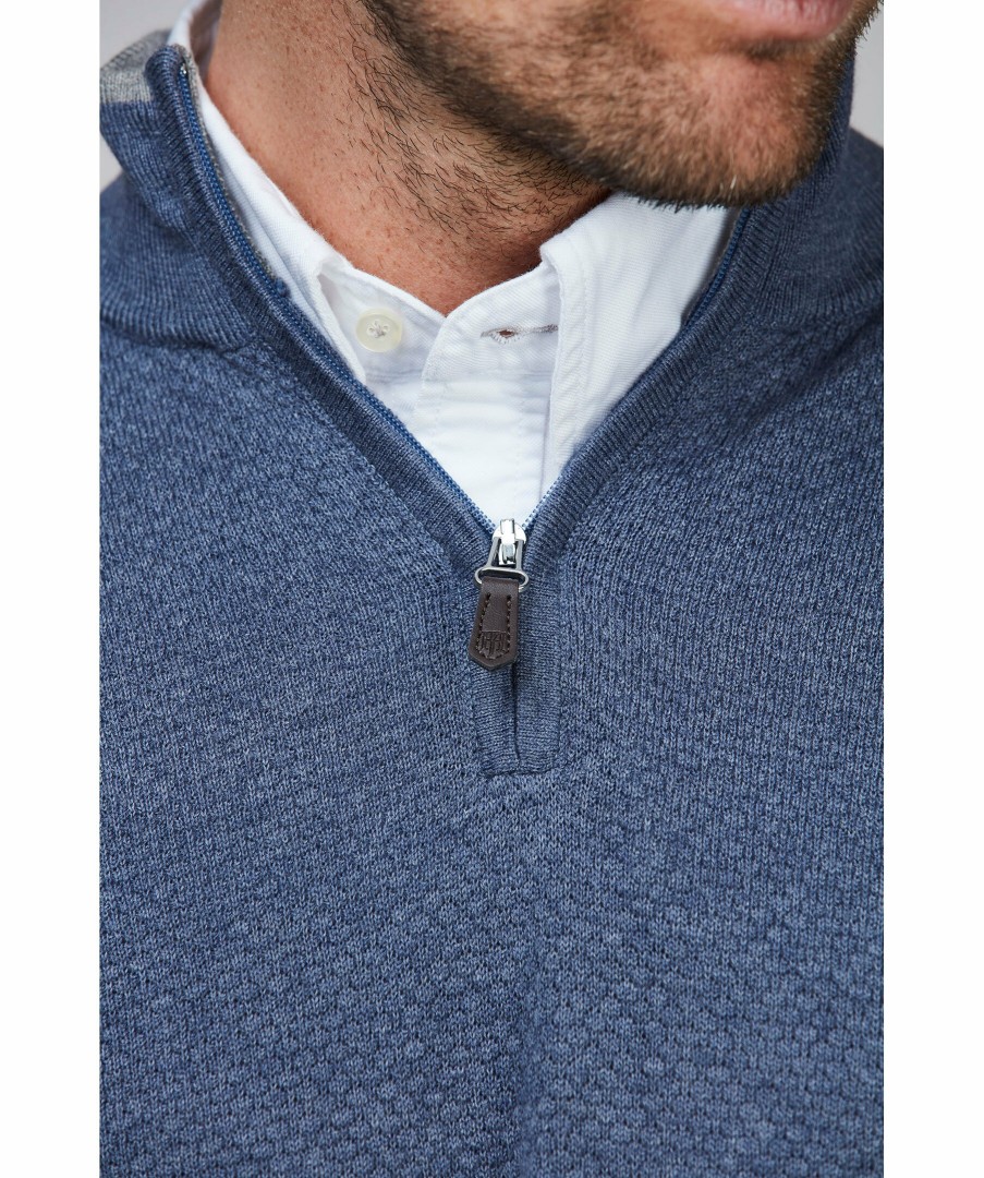 Man Hansen & Jacob Trojor & Hoodies | Half Zip Diamond Knit