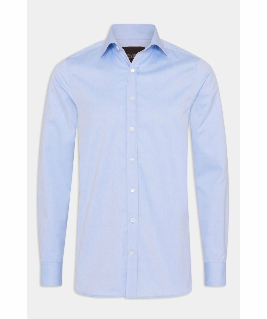 Man Oscar Jacobson Skjortor | Slim Fit Cut Away Shirt