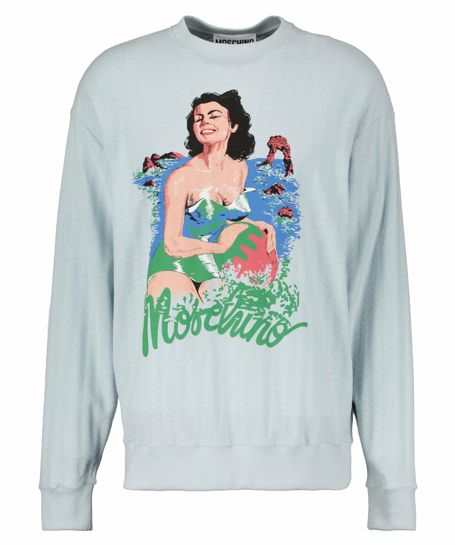 Man Moschino Trojor & Hoodies | Jacquard Cotton Sweat