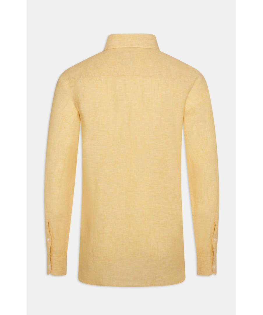 Man Oscar Jacobson Skjortor | Regular Fit Linen Shirt