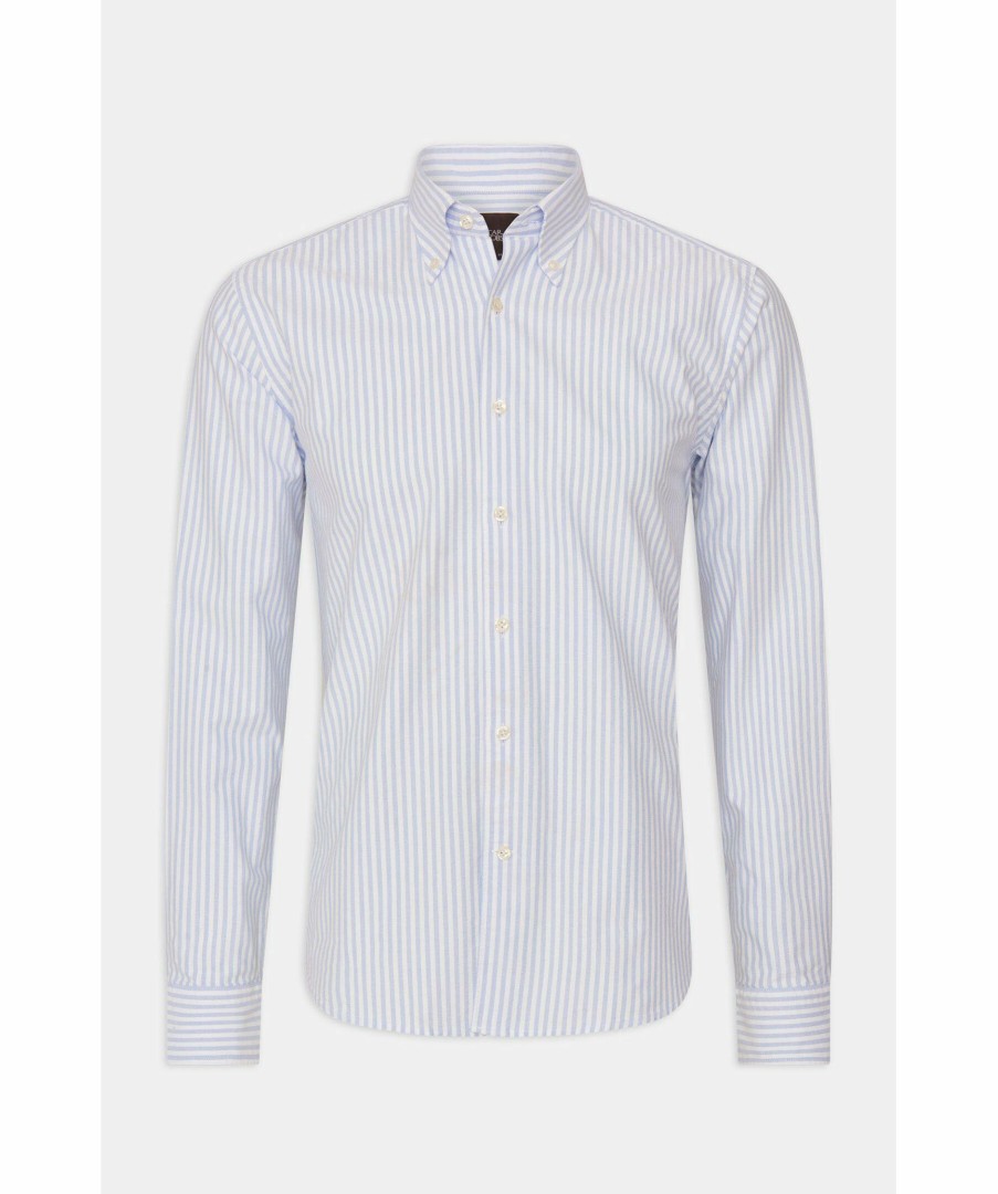 Man Oscar Jacobson Skjortor | Reg Fit Bd Oxford Strp