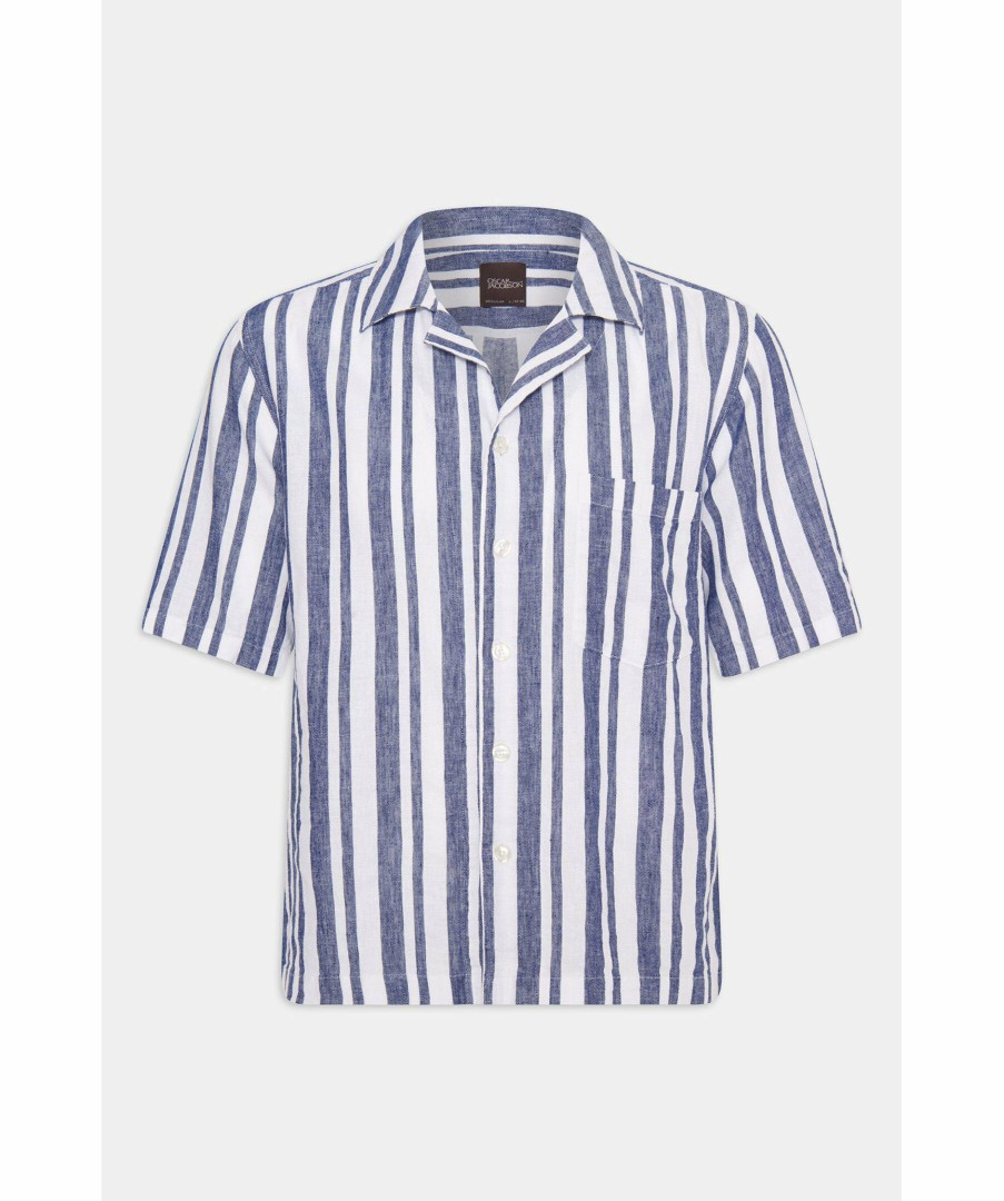 Man Oscar Jacobson Skjortor | Reugular Fit Short Sleeve