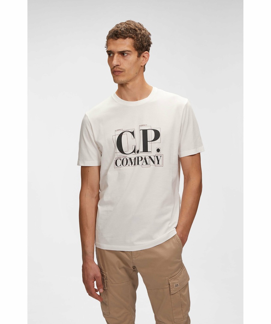 Man C.P Company T-Shirts | Graphic Logo T-Shirt