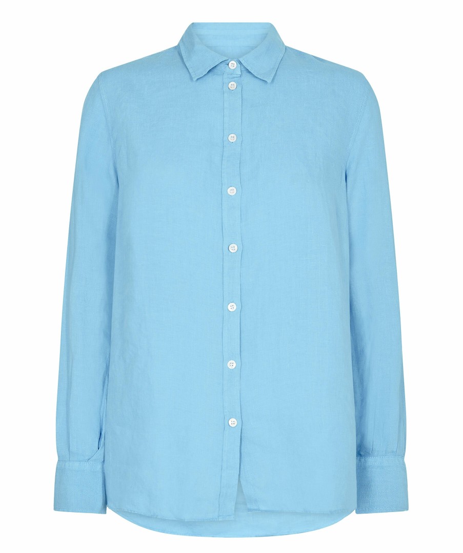 Kvinna Mos Mosh Skjortor | Karli Linen Shirt