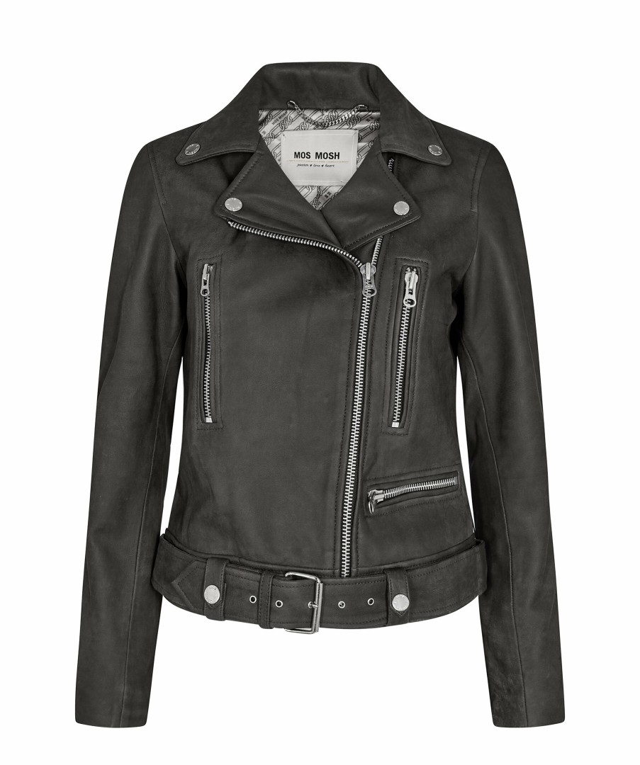 Kvinna Mos Mosh Jackor | Almina Leather Jacket