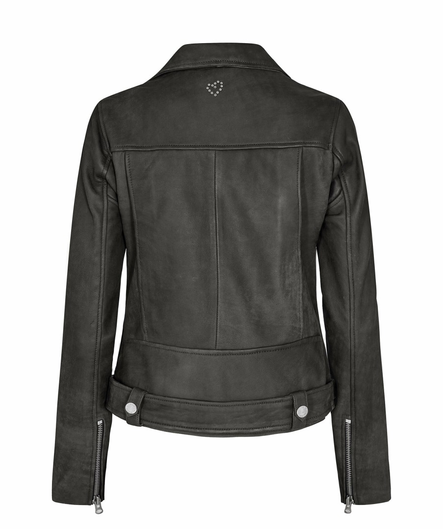 Kvinna Mos Mosh Jackor | Almina Leather Jacket