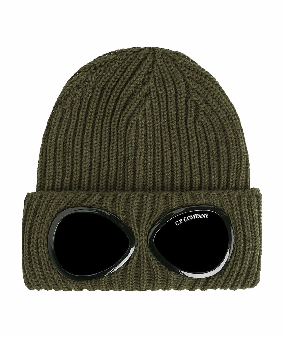 Man C.P Company Mossor | Merino Wool Goggle Beanie