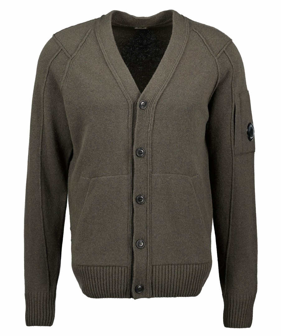 Man C.P Company Trojor & Hoodies | Lambswool Cardigan