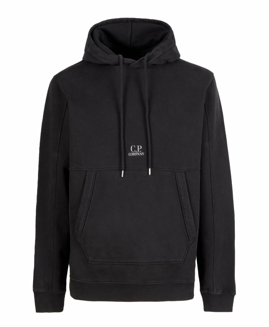 Man C.P Company Trojor & Hoodies | Diagonal Fleece Hoodie