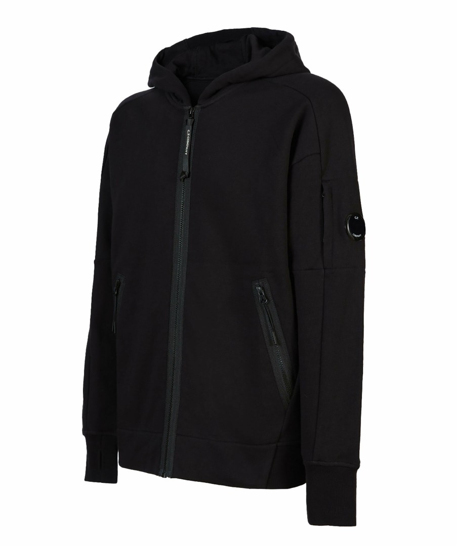 Man C.P Company Trojor & Hoodies | Diagonal Raised Zip Hood