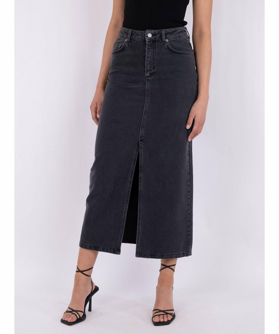 Kvinna Neo Noir Kjolar | Frankie Denim Skirt