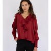 Kvinna Neo Noir Blusar | Sandie Sateen Blouse