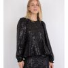 Kvinna Neo Noir Blusar | Rizzo Sequins Blouse