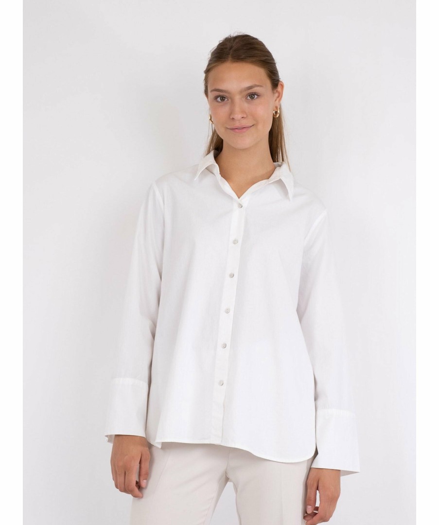 Kvinna Neo Noir Skjortor | Dita C Poplin Shirt