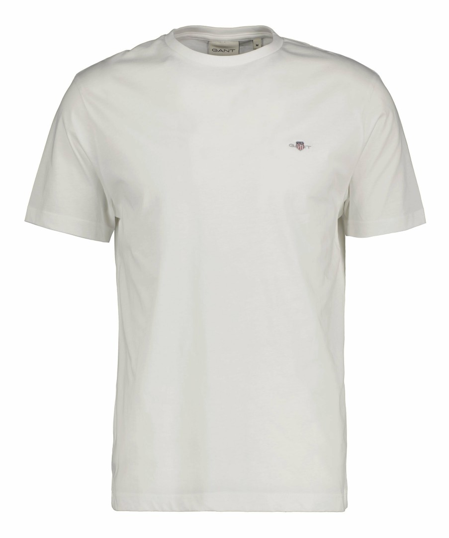 Man Gant T-Shirts | Reg Shield Ss T-Shirt