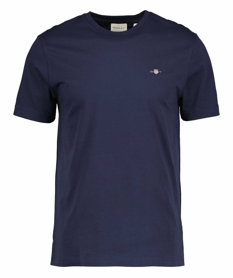 Man Gant T-Shirts | Reg Shield Ss T-Shirt