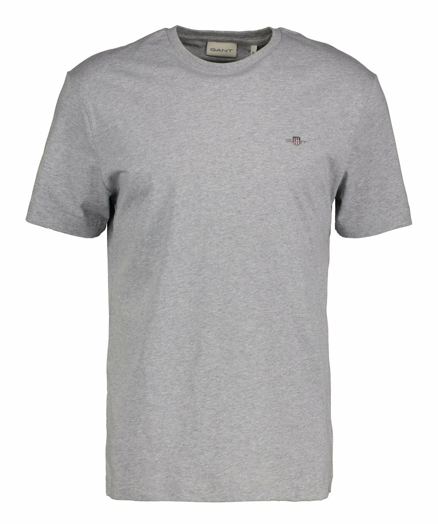 Man Gant T-Shirts | Reg Shield Ss T-Shirt