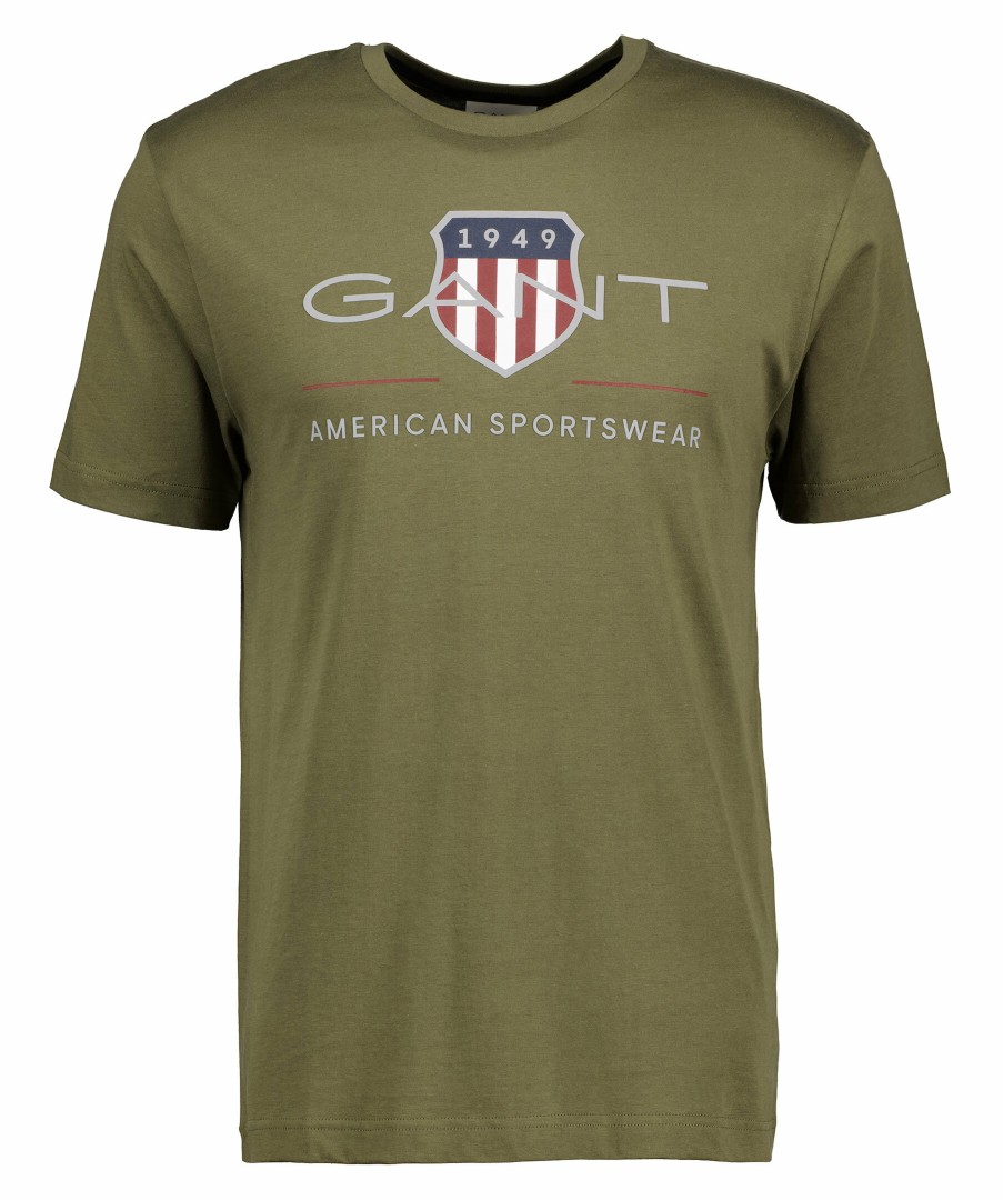 Man Gant T-Shirts | Reg Archive Shield Tee