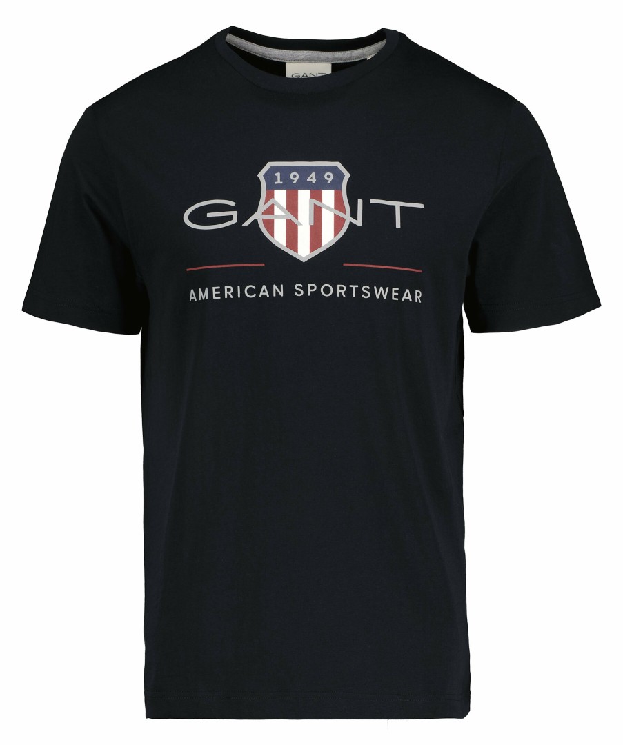 Man Gant T-Shirts | Reg Archive Shield Tshirt