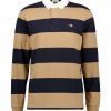 Man Gant Trojor & Hoodies | Barstripe Heavy Rugger