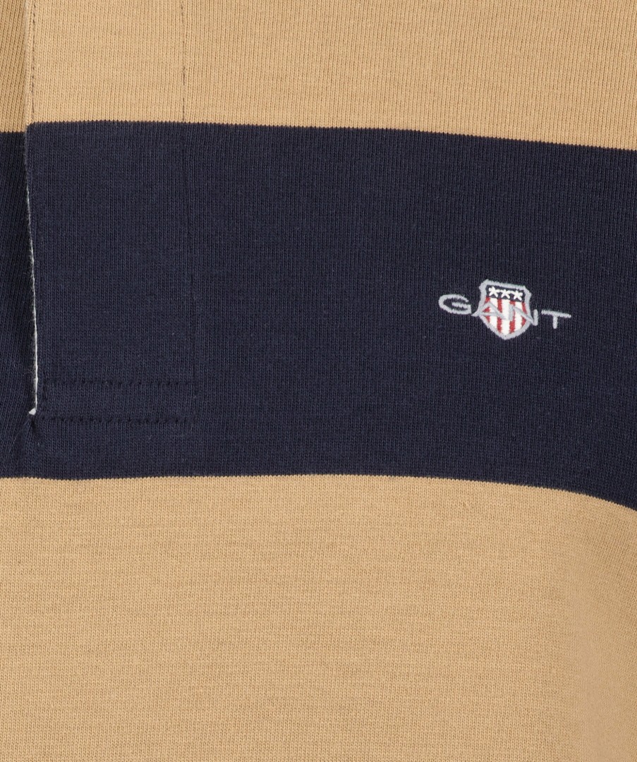 Man Gant Trojor & Hoodies | Barstripe Heavy Rugger