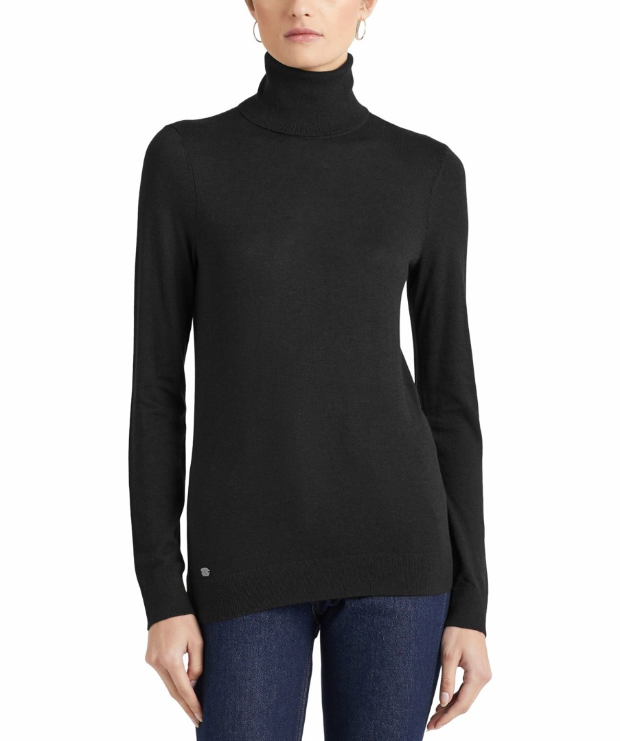 Kvinna Lauren Ralph Lauren Trojor & Hoodies | Zoe Turtleneck Knit