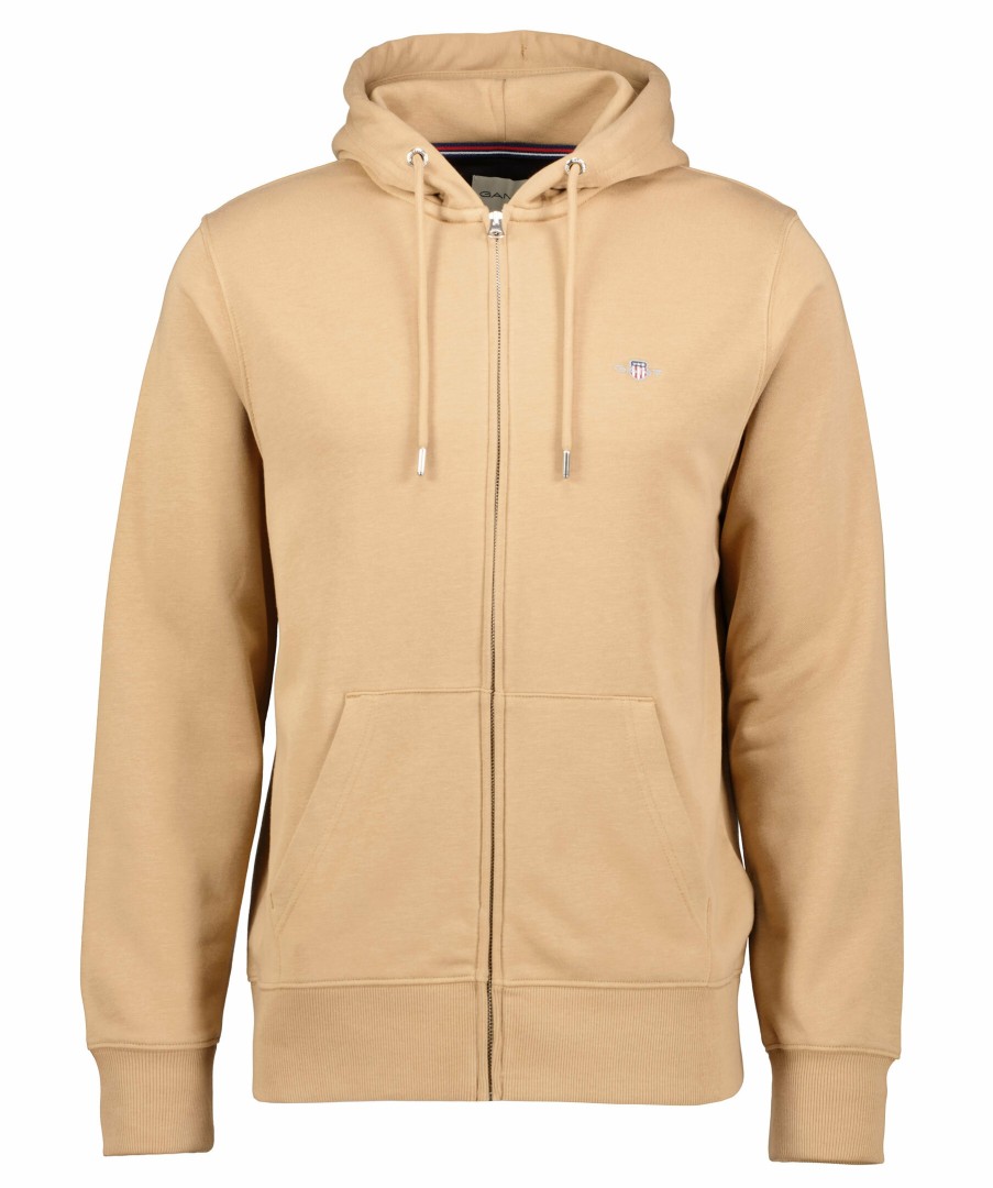 Man Gant Trojor & Hoodies | Full Zip Hoodie