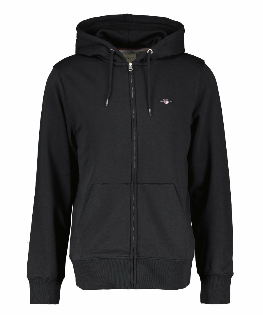 Man Gant Trojor & Hoodies | Full Zip Hoodie