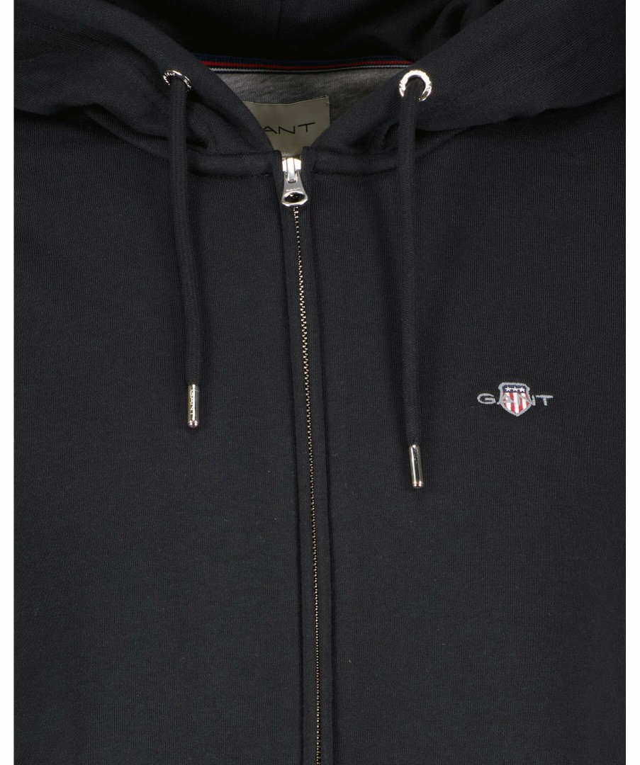 Man Gant Trojor & Hoodies | Full Zip Hoodie