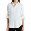 Kvinna Lauren Ralph Lauren Skjortor | Karrie Linen Shirt