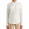 Kvinna Lauren Ralph Lauren Blusar | Blinky Ls Stretch Shirt