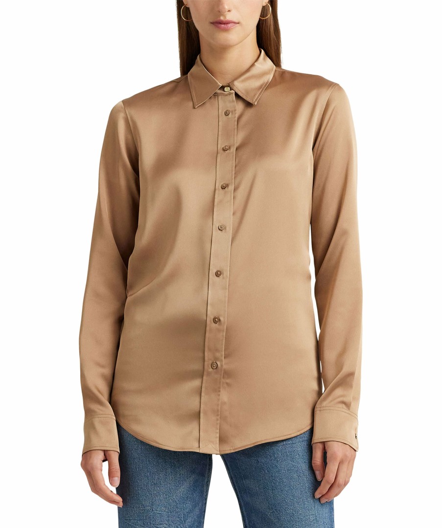 Kvinna Lauren Ralph Lauren Skjortor | Jamelko Ls Shirt