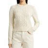 Kvinna Lauren Ralph Lauren Trojor & Hoodies | Rachana Cable Knit