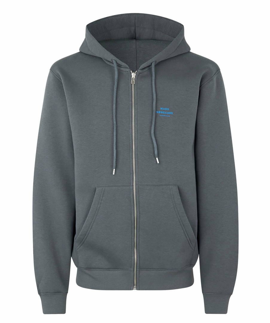 Man Mads Nørgaard Trojor & Hoodies | Standard Hoodie Logo Zip