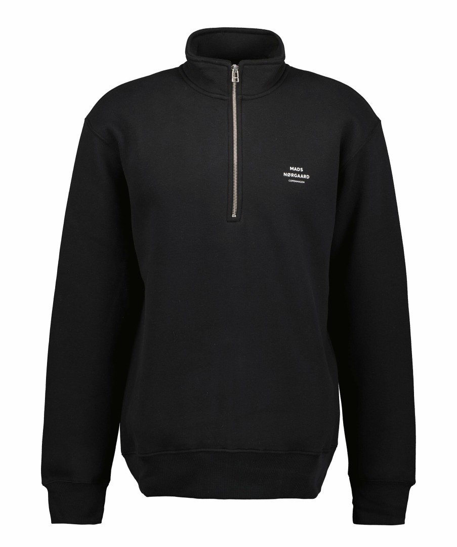 Man Mads Nørgaard Trojor & Hoodies | Standard Halfzip Logo