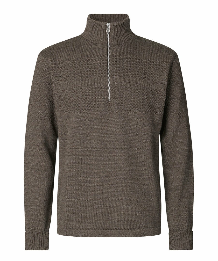 Man Mads Nørgaard Trojor & Hoodies | Klemens Half Zip