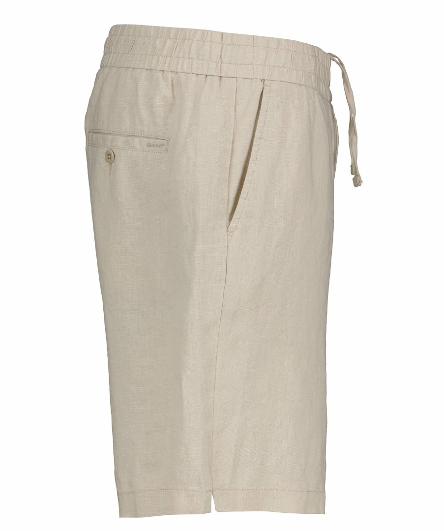 Man Gant Shorts | Linen Drawstring Shorts