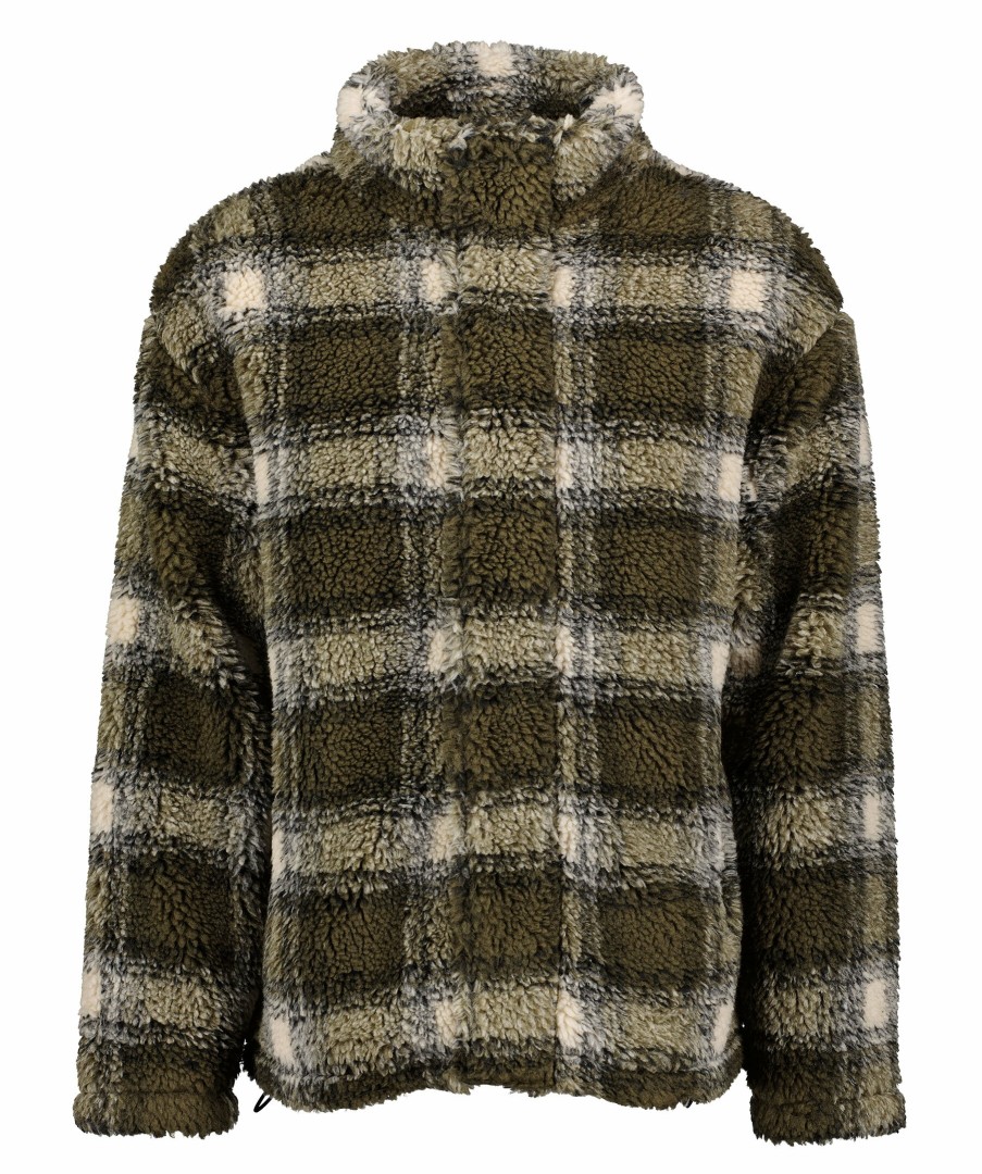 Man Gant Jackor | Check Fleece Full Zip