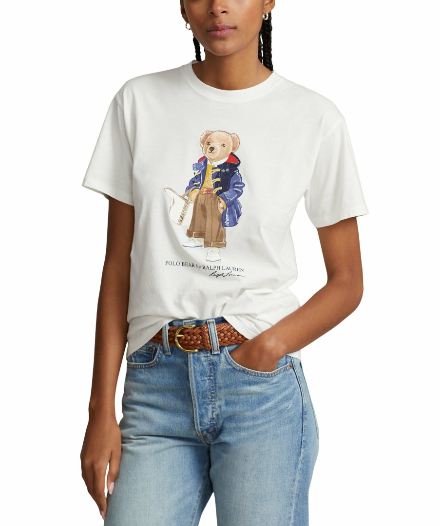 Kvinna Polo Ralph Lauren T-Shirts | Tgl Bear Tee