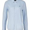 Kvinna Polo Ralph Lauren Skjortor | Long Sleeve Linen Shirt