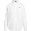 Kvinna Polo Ralph Lauren Skjortor | Long Sleeve Linen Shirt