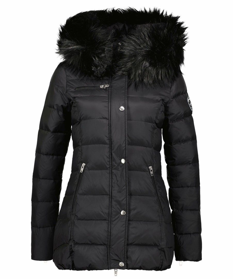 Kvinna Rockandblue Jackor | Joyce Faux Fur Mid Jacket