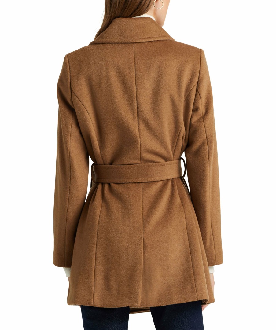 Kvinna Lauren Ralph Lauren Kappor | Shot Wrap Wool Coat